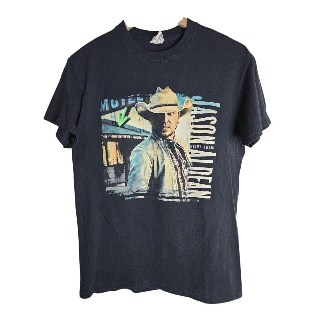 Jason Aldean Shirt Women's Small Night Train Concert Tee‎ Black